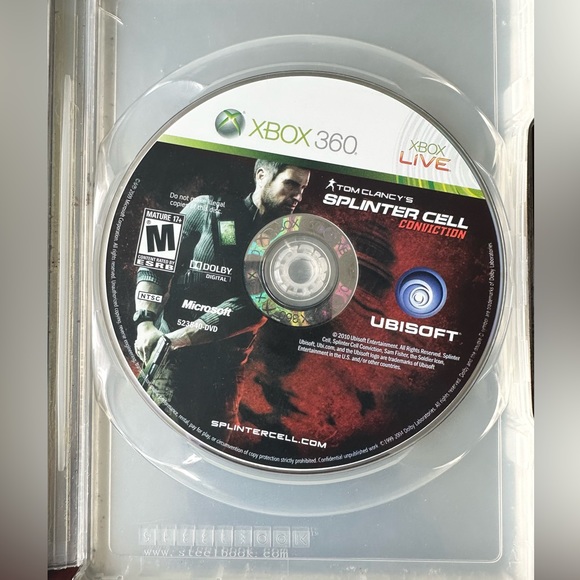 Steelbook Tom Clancys Splinter Cell Conviction XBox 360 Video Game Physical - Picture 5 of 8
